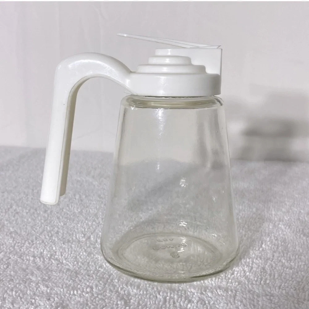 Vintage Gemco White/cream Top Syrup Dispenser